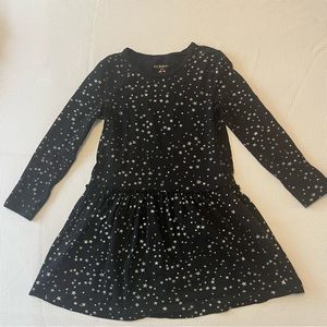 BCBGirls sparkly Star dress black size 8/10 drop waist